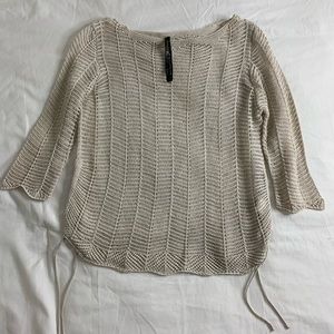 Tan see-through sweater! Great, cool material!